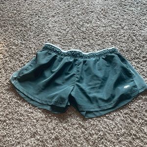 Army green workout shorts fits size M